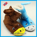 Ladies super soft animal style flannel slipper warm fuzzy indoor slipper boot